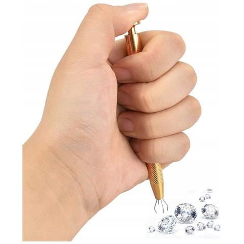 Pinza Di Precisione Con Quattro Ganci - Strumento A Molla Per Piccoli Oggetti | Lunghezza 117mm, Larghezza 7mm | Uso Versatile In Elettronica E Gioielleria - Foto 2