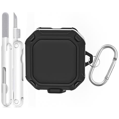 Custodia Protettiva Compatibile Con Samsung Galaxy Buds 4/4 Pro Con Blocco Sicuro E Penna Di Pulizia Black - Foto 1