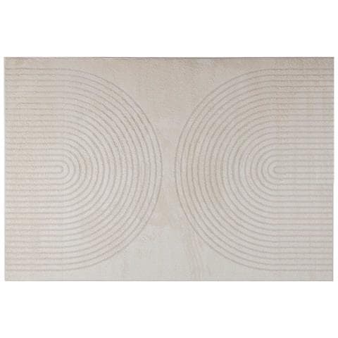 Tappeti per area GALATI Crema 170 x 120 cm Poliestere - Foto 1