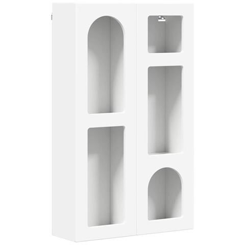 Armadio pensile Bianco 59 x 20 x 100 cm Legno multistrato - Foto 1