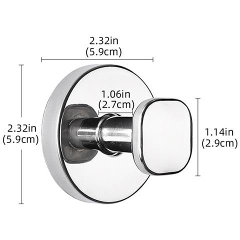 Ganci A Ventosa 4-pack In Acciaio Inossidabile, Senza Forare, Riutilizzabili E Impermeabili Per Bagno Cucina Camera, Design Moderno Minimalista Silver - Foto 2