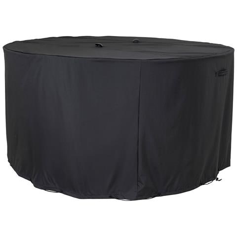 Telo Protettivo Luxury Per Tavolo Rotondo 180 Cm Con 4 Sedie — Nero - Foto 1
