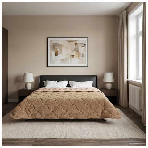 Duvet Estivo Talpa 220 x 240 cm Microfibra e Fleece Teddy - Foto 2
