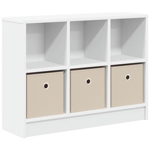 Credenza con cassetto Bianco 73,5 x 22,5 x 53,5 cm - Foto 1