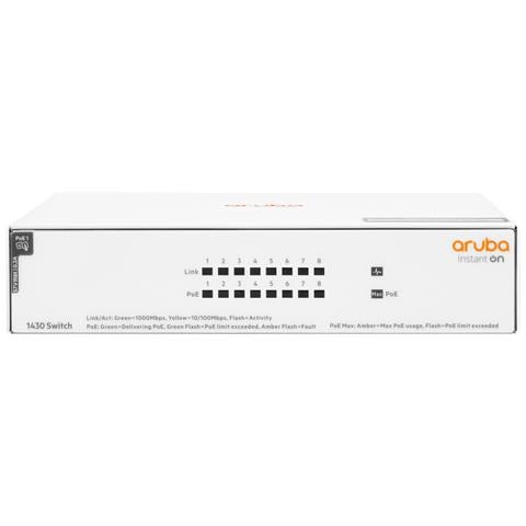 Aruba Networking Aruba Instant On 1430 8G Class4 PoE 64W Non gestito L2 Gigabit Ethernet (10/100/1000) Supporto Power over Ethernet (PoE) Bianco - Foto 1