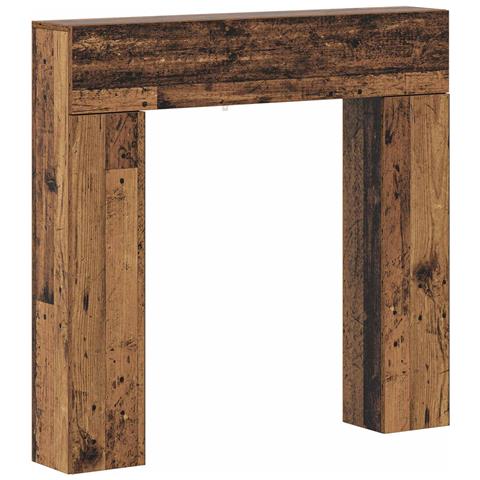 Cornice per camino Legno antico 102 x 18 x 100,5 cm - Foto 1