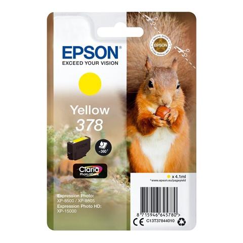 Squirrel Singlepack Yellow 378 Claria Photo HD Ink - Foto 4