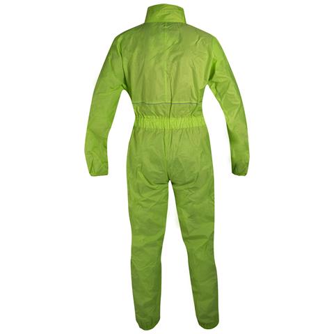 Tuta Impermeabile Intera Anti Acqua Pioggia Alta Visibilità Riflettente Fluo S - Foto 2
