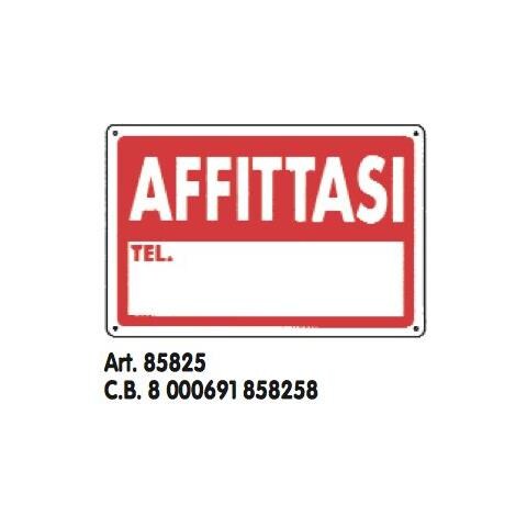 Cartello Segnaletico In Pvc ""affittasi"" Cm 20x30 - Foto 1