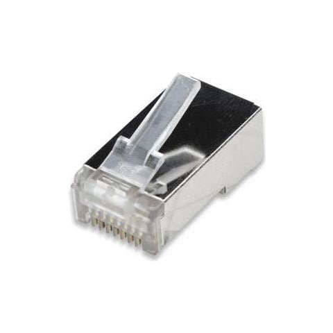 Plug Modulari Rj45 Cat6 Con Slitta Per Cavo Flessibile Stp - Foto 2