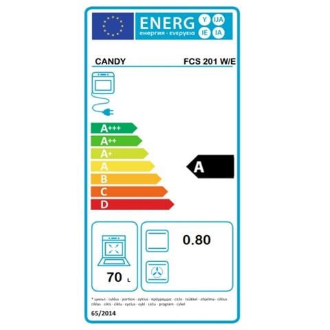 Forno Elettrico da Incasso FCS201W /E Capacità 70 L Statico Potenza 2100 W Colore Bianco - Foto 3
