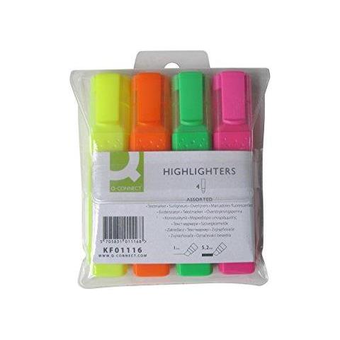 Evidenziatore 1,5-2 Mm Assortiti Astuccio Da 4 - Kf01116 - Foto 2