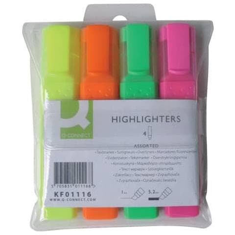 Evidenziatore 1,5-2 Mm Assortiti Astuccio Da 4 - Kf01116 - Foto 1