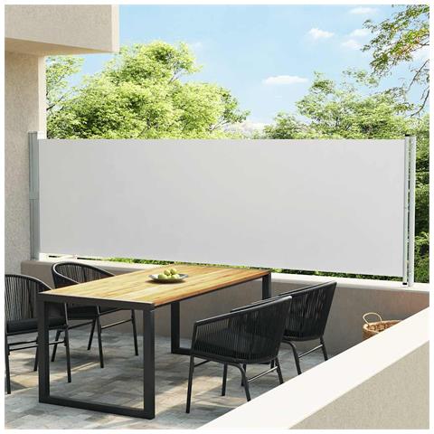 Tenda Laterale Retrattile per Patio 140x600 cm Crema - Foto 2