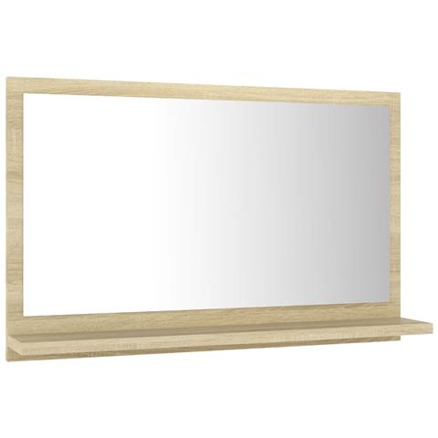 Specchio da Bagno Rovere Sonoma 60x10,5x37 cm Legno Multistrato - Foto 2