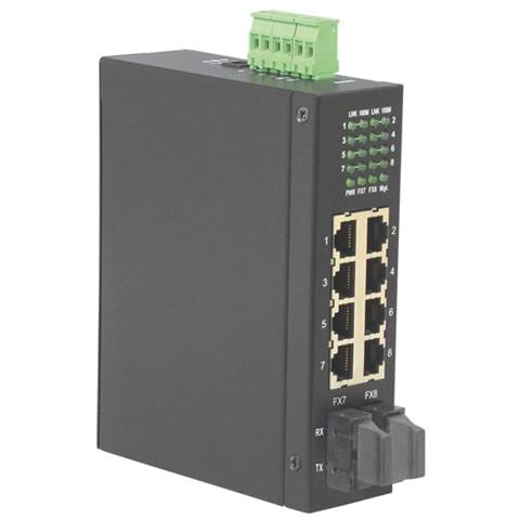 Industrial Switch, 6x RJ-45, 2x SC, unmanaged, SC, 106 x 40 x 140 mm - Foto 1