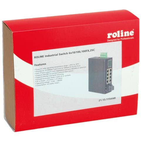 Industrial Switch, 6x RJ-45, 2x SC, unmanaged, SC, 106 x 40 x 140 mm - Foto 2