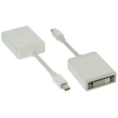 17194I Mini DisplayPort DVI-D Bianco cavo di interfaccia e adattatore - Foto 1