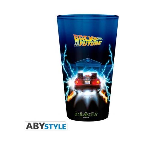 Back To The Future Delorean Large Glass - Ritorno Al Futuro Bicchiere Grande - 400 Ml - Abystyle - Foto 1