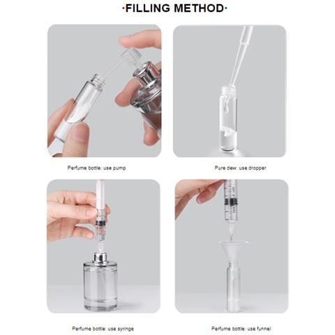 Mini Flacone Atomizzatore Per Profumo Ricaricabile Da 5 Ml, Confezione Da 2 Gold - Foto 2