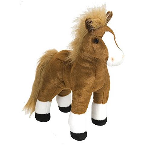 Cavallo Peluche, Animale Farcito, Peluche, Regali Per Bambini, Cuddlekins, Marrone 12 Pollici - Foto 1
