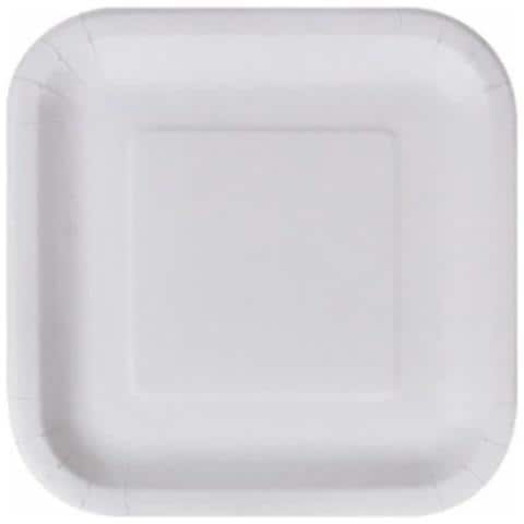 Set Di Piatti Algon Monouso Bianco Cartone Quadrato 23 Cm (10 Unità) - Foto 2