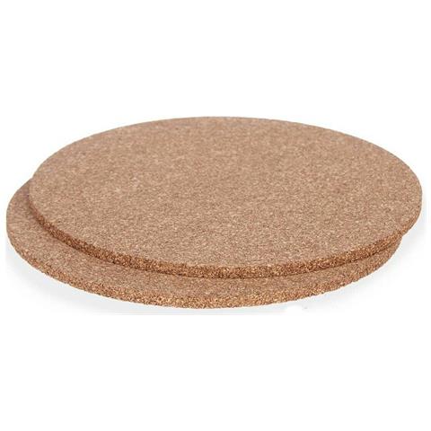 Set Sottopentola 18 X 0,5 X 18 Cm Naturale Sughero (12 Unità) - Foto 2
