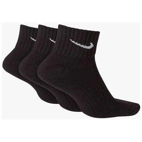 3ppk Value Cotton Quarter Sx4926-001 Unisex Nero Xl - Foto 4