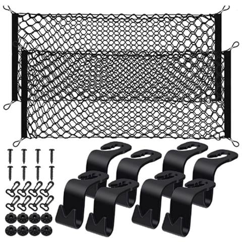 Rete Portaoggetti Per Bagagliaio Dell'auto Con Ganci Per Poggiatesta Del Sedile - Foto 1