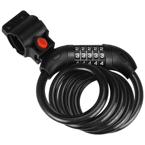 Lucchetto Per Bicicletta Con Combinazione A 5 Cifre - Proteggi La Tua Corsa Con Facilità Black - Foto 1