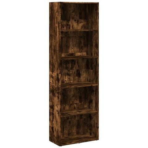 Libreria Rovere Fumo 60x30x189 Cm In Legno Multistrato - Foto 2