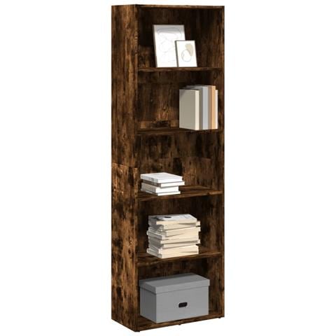 Libreria Rovere Fumo 60x30x189 Cm In Legno Multistrato - Foto 1