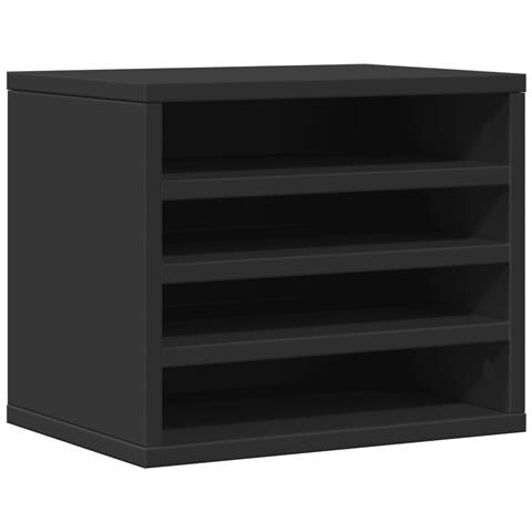 Organizer Per La Scrivania Nero 36x26x29,5 Cm In Multistrato - Foto 2