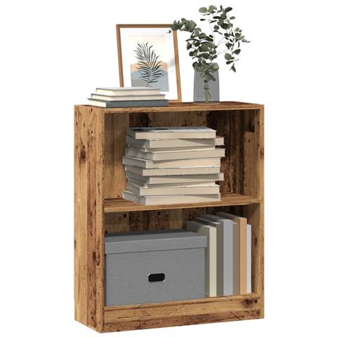 Libreria Legno Antico 60x24x76 Cm In Truciolato - Foto 1