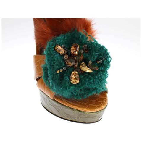 Scarpe Crystal In Pelle Di Coccodrillo Caimano - Eu37/us6.5 - Foto 5