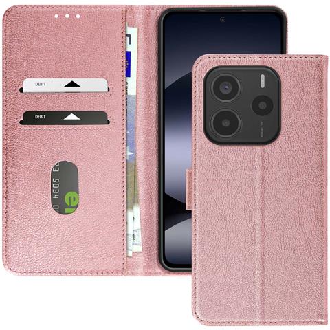 Cover A Libro Per Redmi Note 14 5g Aletta Multifunzione Supporto Video - Foto 1