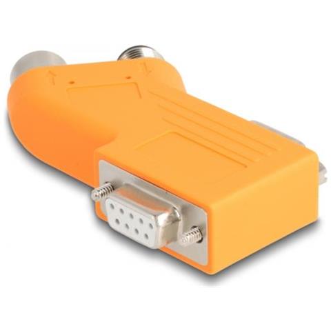 60667 Adattatore Per Inversione Del Genere Dei Cavi 2x D-sub 2x M12 Arancione - Foto 2