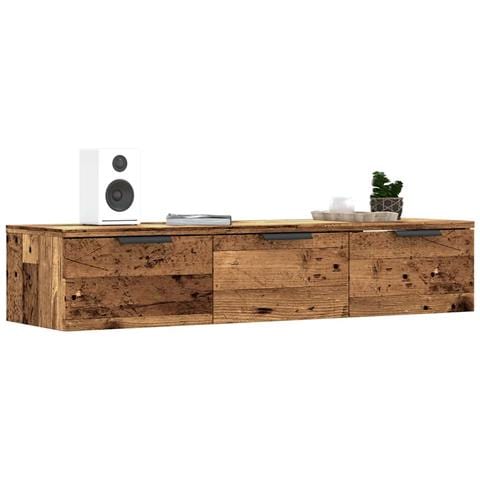Armadietto A Muro Legno Vecchio 102x30x20 Cm Legno Multistrato - Foto 1