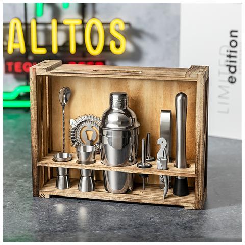 Set Cocktail Shaker 550 Ml. 10 Accessori Design Esclusivo - Foto 7