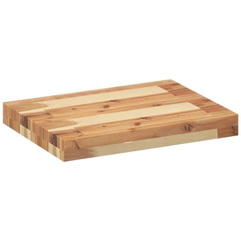 Mensole Da Parete 3 Pz 40x30x4 Cm Legno Acacia Rifinito A Olio - Foto 3