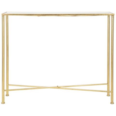 Tavolo Consolle Mf629 - Oro - Metallo - 100x35x80 Cm - Foto 2
