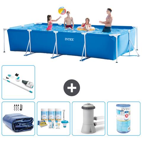 Piscina Fuori Terra - Rettangolo - 450x220x84 Cm - Blu - Include Accessori Coordinati A256 - Foto 1