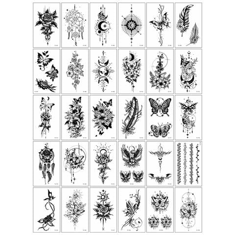 Tatuaggi Temporanei Chic - 30 Design Unici - Foto 1