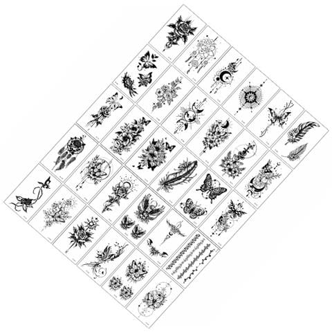 Tatuaggi Temporanei Chic - 30 Design Unici - Foto 2