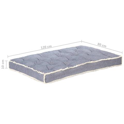 Lusso Casadino - Cuscino Per Divano In Pallet Blu 120x80x10 Cm - Foto 8
