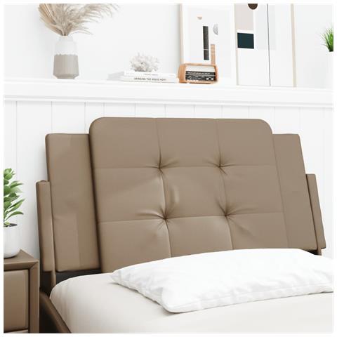 Lusso Casadino - Cuscino Testiera Zadar Cappuccino 100 Cm In Similpelle - Foto 8