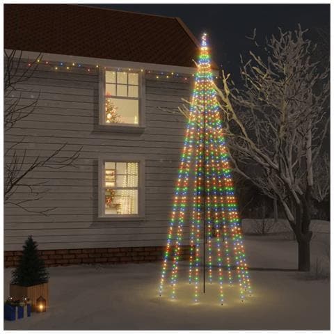 Lusso Casadino - Albero Di Natale Con Puntale Colorato 732 Led 500 Cm - Foto 8
