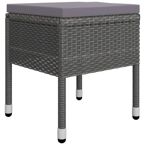 Set Mobili da Pranzo per Giardino 5 pz Grigio - Foto 9