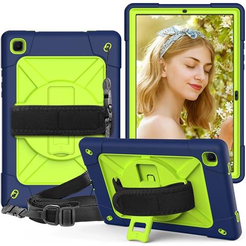 Custodia Per Samsung Galaxy Tab A7 10.4"" Cavalletto E Tracolla Verde - Foto 1