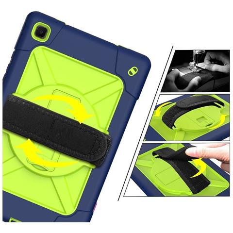 Custodia Per Samsung Galaxy Tab A7 10.4"" Cavalletto E Tracolla Verde - Foto 2